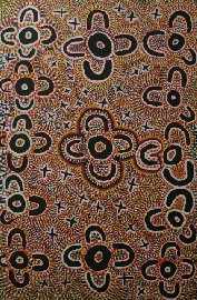 Appraisal: Dora Napaltjarri born Untitled acrylic on canvas together with five