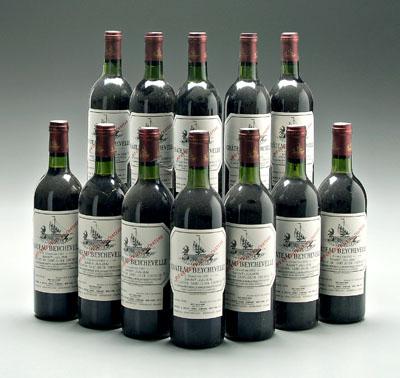 Appraisal: bottles red Bordeaux wine Chateau Beychevelle Saint Julien Excellent condition