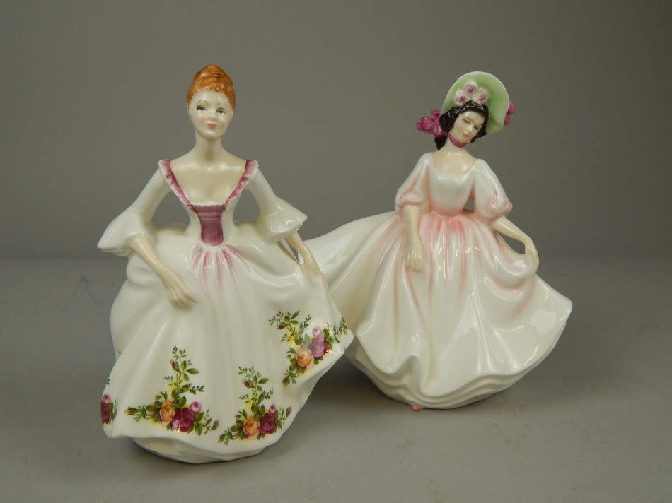 Appraisal: Two Royal Doulton figures Sunday Best HN and Country Rose