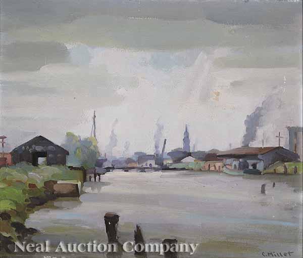 Appraisal: Clarence Millet American Louisiana - The Basin oil on canvas