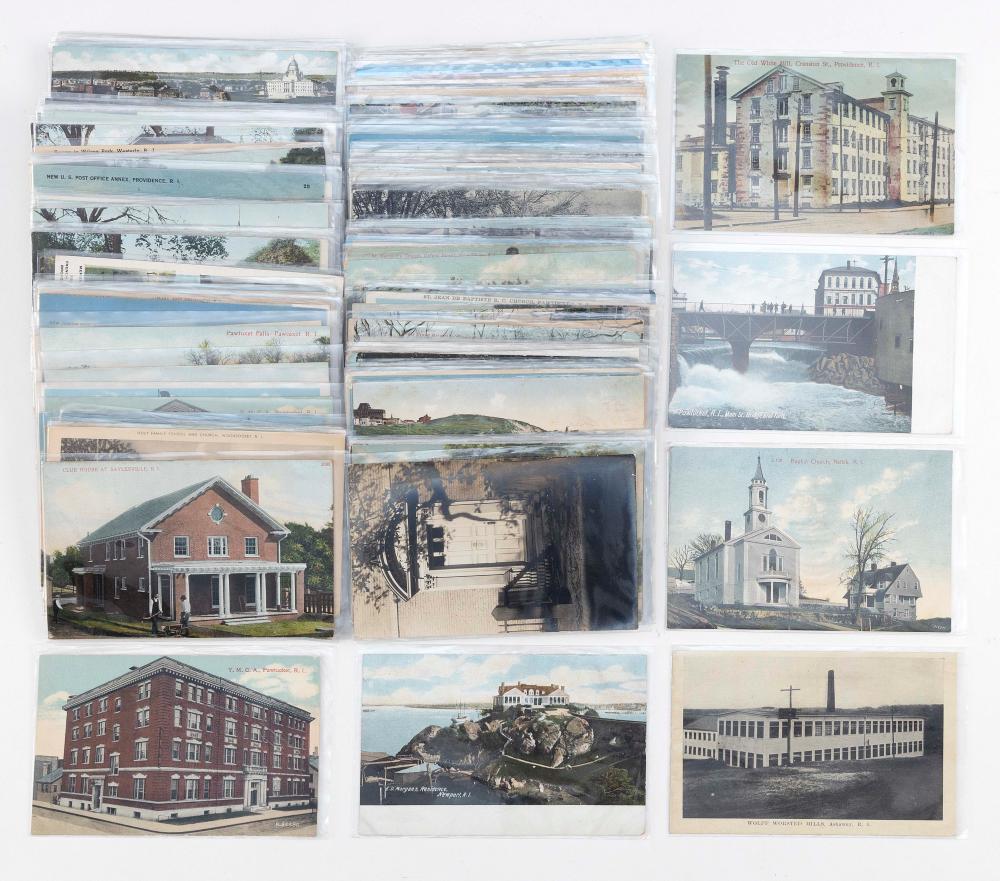 Appraisal: VIEW RHODE ISLAND POSTCARDS EARLY TO LATE TH CENTURY VIEW