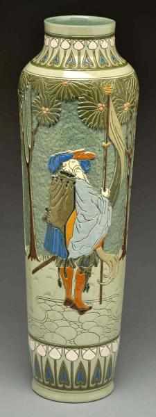 Appraisal: Roseville Della Robbia Vase Extremely rare Frederick Hurton Rhead design