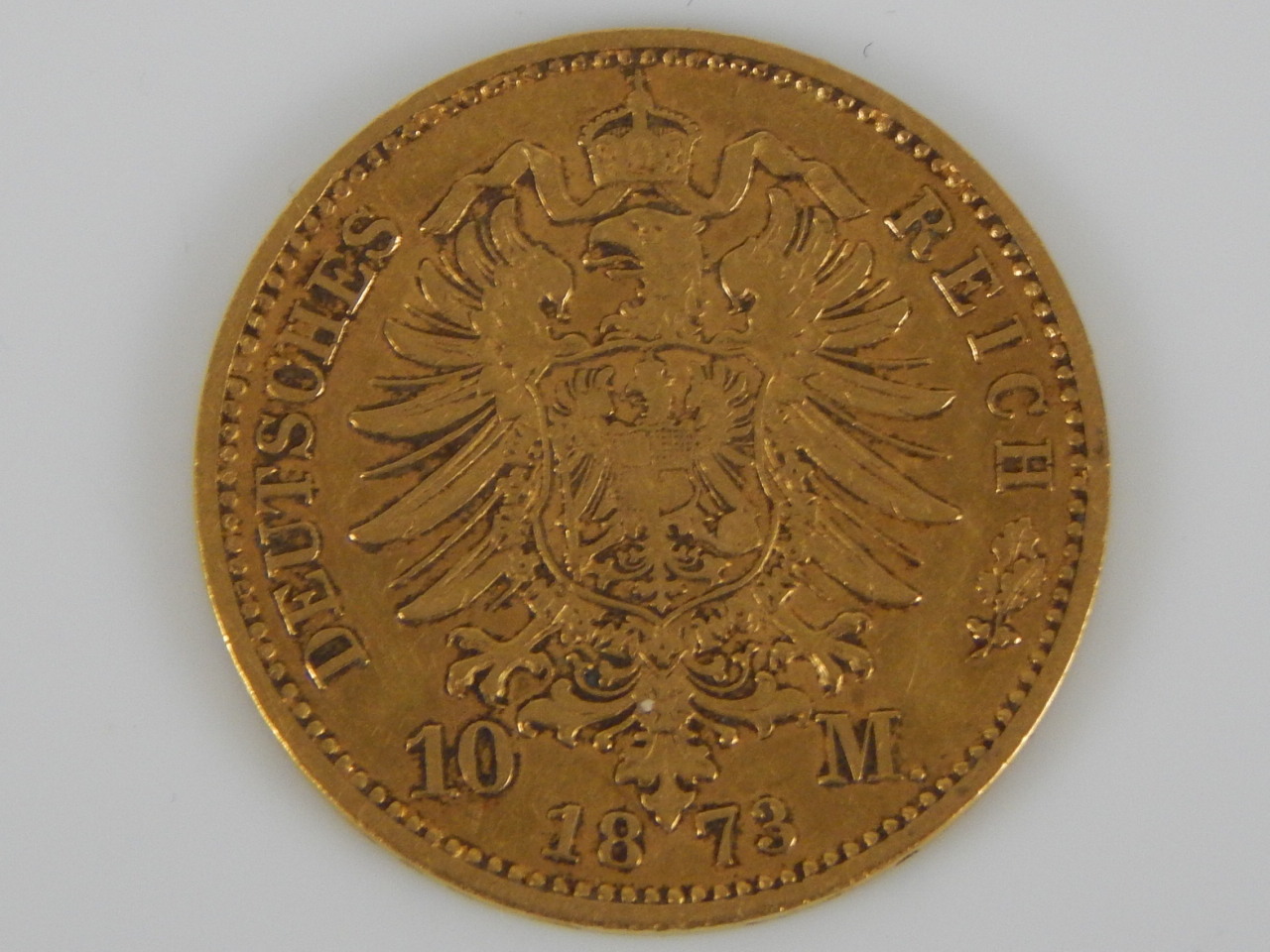 Appraisal: A gold ten Deutsch mark coin dated