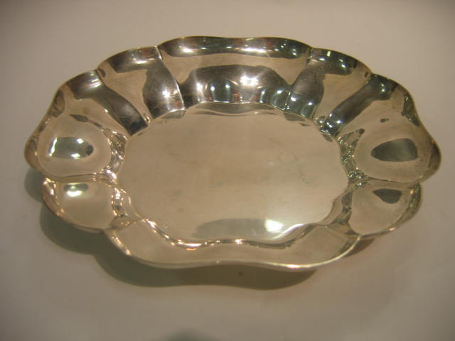 Appraisal: S KIRK AND SON Sterling silver dish with lobed rim