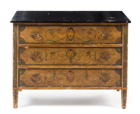 Appraisal: Sale Lot An Italian Painted Commode th century having a