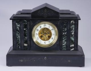 Appraisal: th c Continental marble clock Mid to late th century