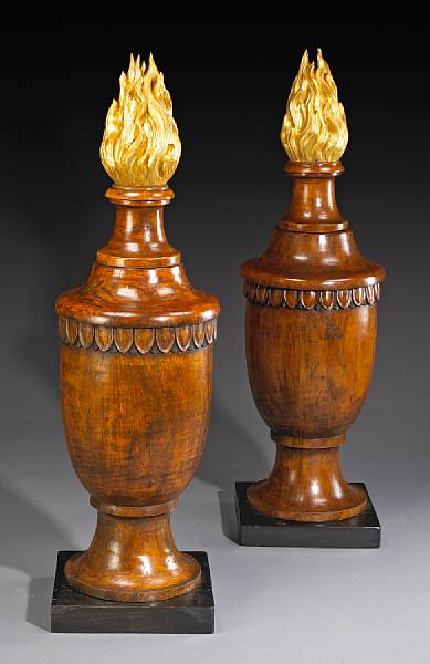 Appraisal: A pair of Neoclassical style parcel gilt and parcel ebonized