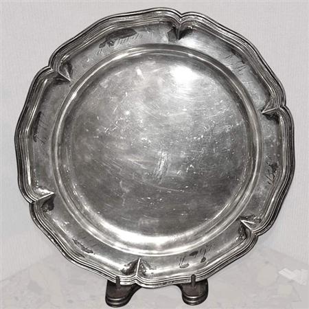 Appraisal: Continental Silver Salver Estimate -