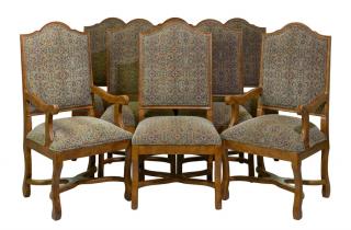 Appraisal: A SET OF EIGHT CONTINENTAL UPHOLSTERED DINING CHAIRS A SET