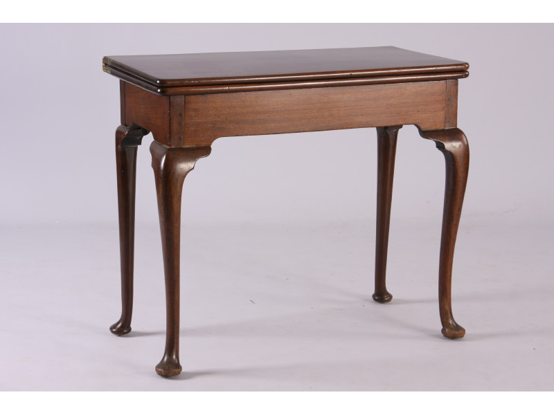 Appraisal: George II Card Table English th c mahogany with oak