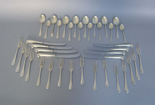 Appraisal: Stieff sterling silver flatware service approx troy oz Provenance Collection