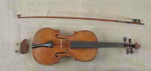 Appraisal: Maple violin by E W Beebe Philadelphia together with a