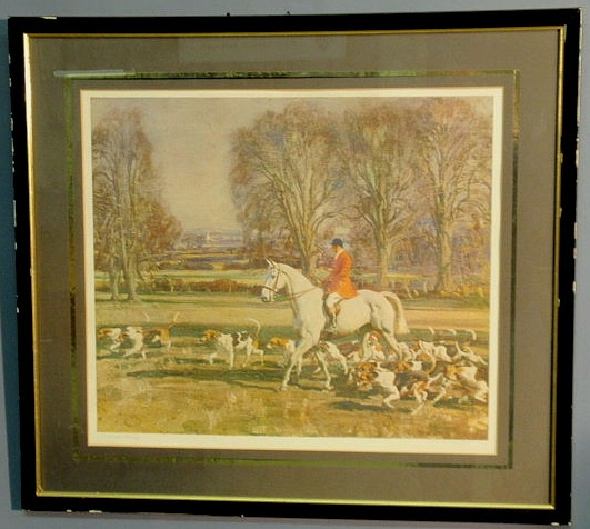 Appraisal: Sir Alfred Munnings print A November Morning x