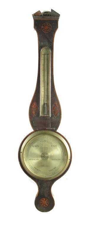 Appraisal: An early th century mahogany wheel barometer