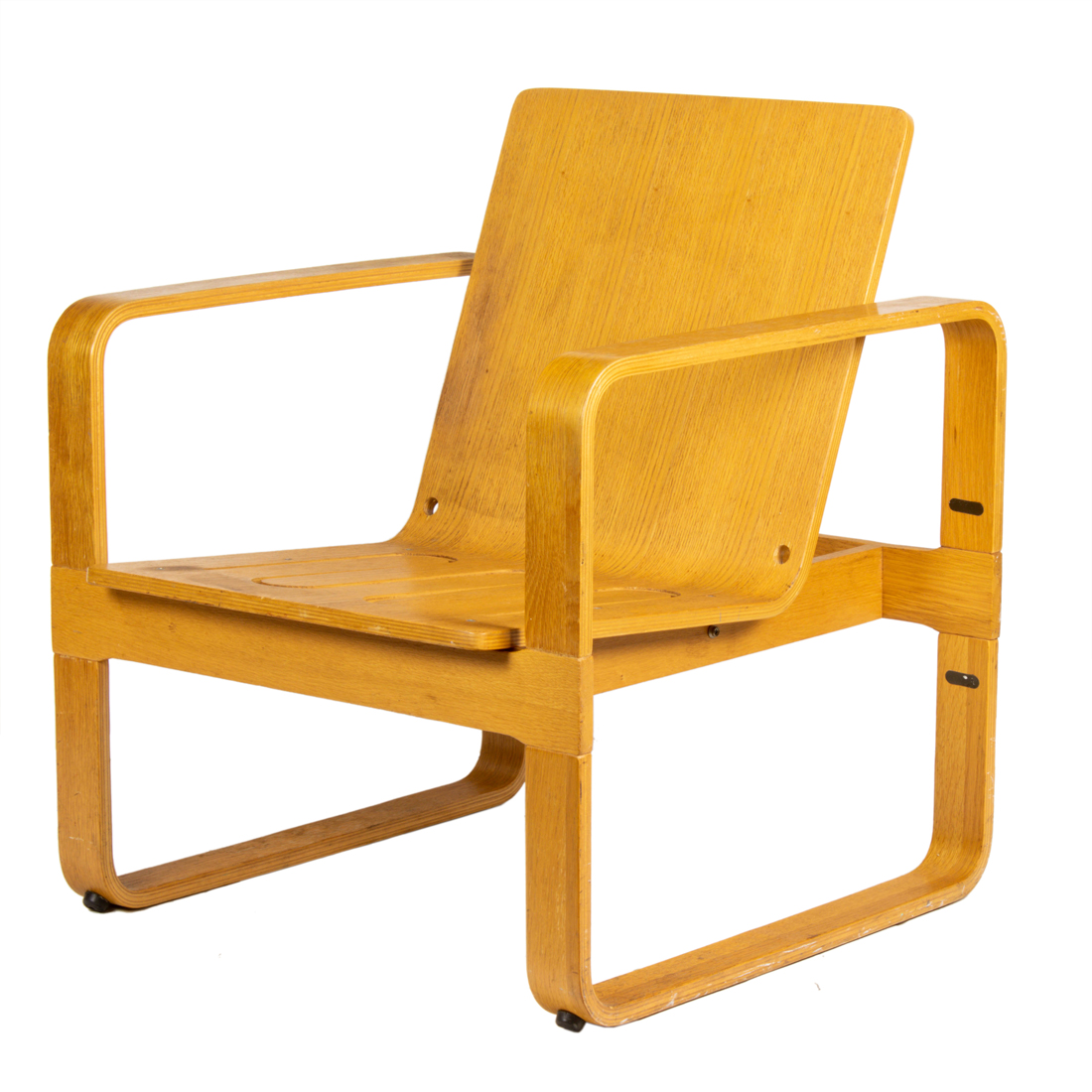 Appraisal: Thonet Lounge Chair oak bentwood h Time December Place CLARS