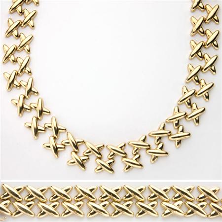 Appraisal: Gold Necklace and Bracelet Estimate -