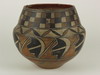 Appraisal: POTTERY- A fine rare large Native American black and white