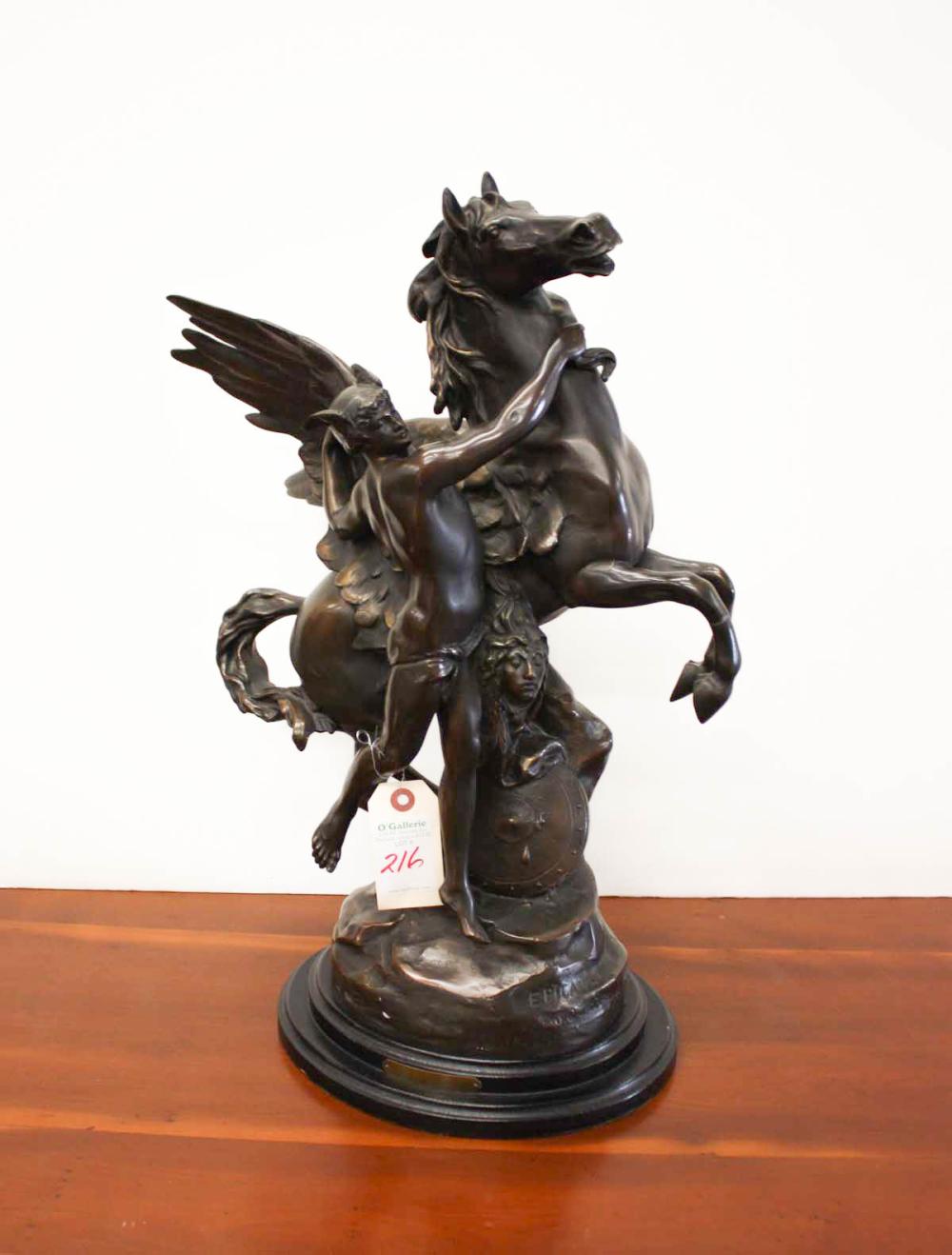 Appraisal: AFTER EMILE LOUIS PICAULT FRENCH - BRONZE SCULPTURE Mercury and