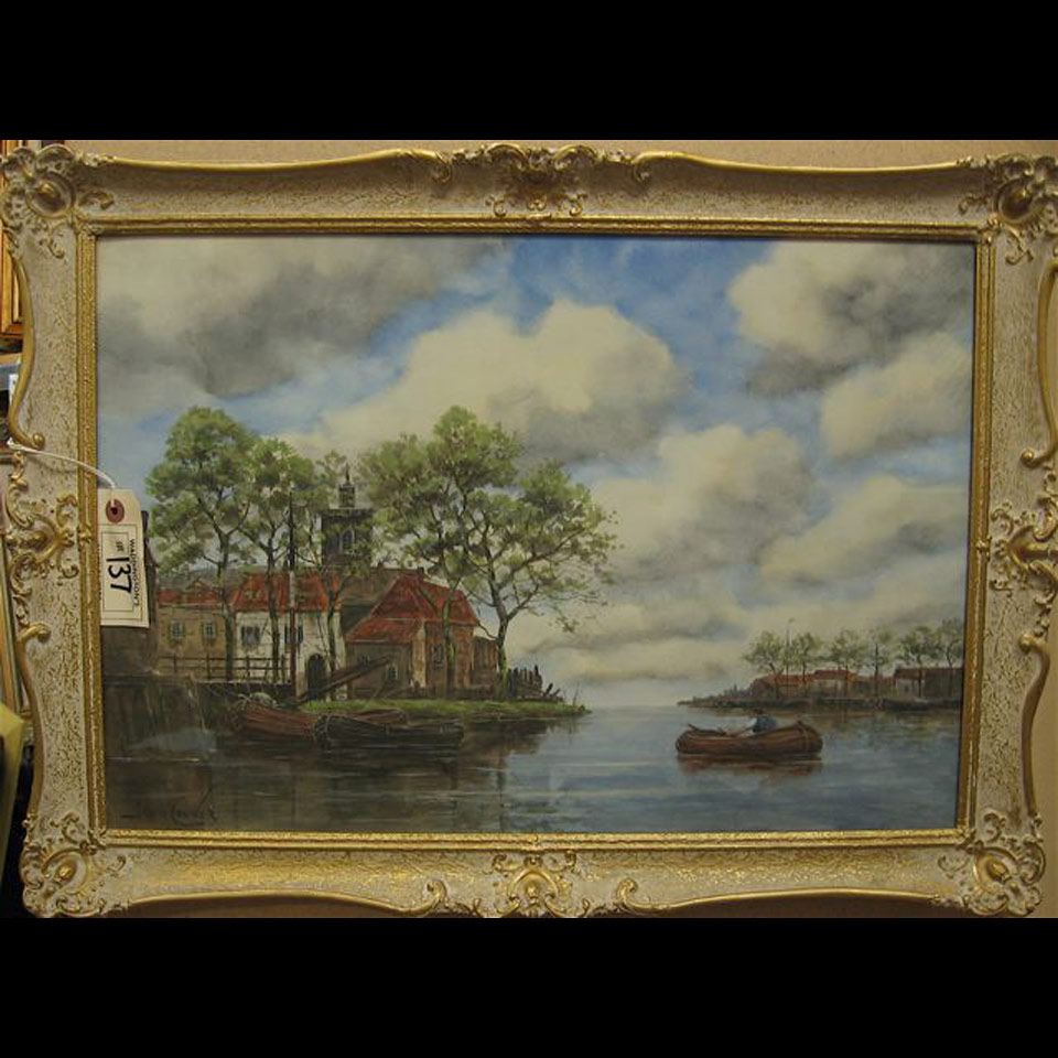 Appraisal: JAN VAN COUVER HERMANUS KOEKKOEK - DUTCH NEAR HAARLEM WATERCOLOUR