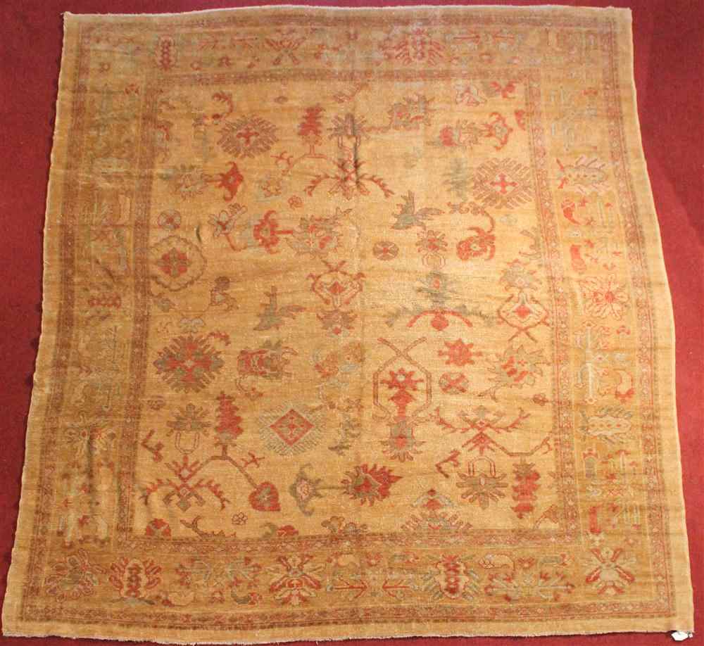 Appraisal: TURKISH OUSHAK RUG approx ' '' x ' '' retail