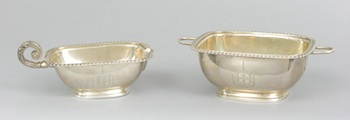 Appraisal: A Pair of George III Sterling Silver Creamer and Sugar