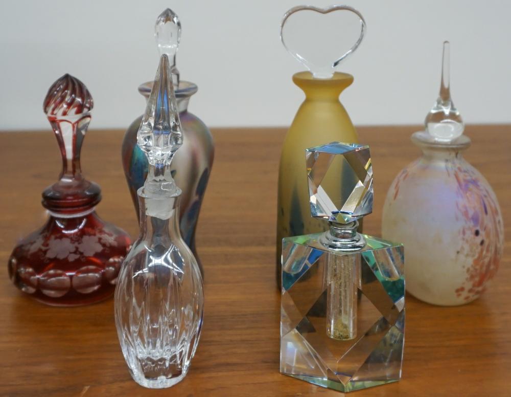 Appraisal: GROUP OF SIX GLASS PERFUMESGroup of Six Glass Perfumes