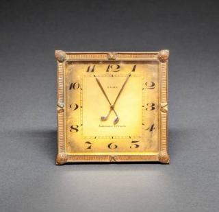 Appraisal: Golf Clock Schild Company Switzerland by by in A golf