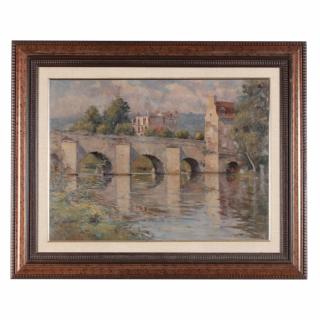 Appraisal: Tomas Horrach Bibiloni Spanish - A Roman Bridge oil on