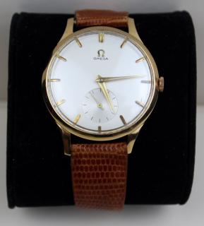 Appraisal: Vintage Omega kt gold case watch Vintage Omega kt gold