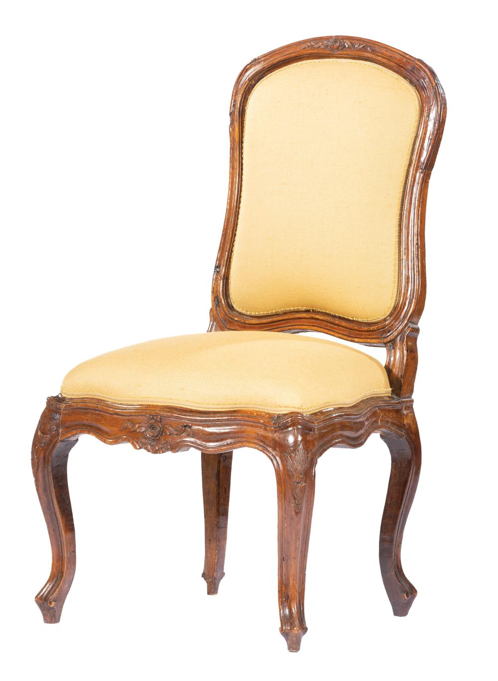 Appraisal: Regence Walnut Side Chair mid-to-late th c slip in back