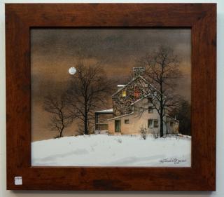 Appraisal: Ray Hendershot Print On Faux Canvas Ray Hendershot Print On