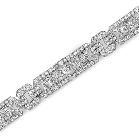 Appraisal: Art Deco Diamond Bracelet Estimate -