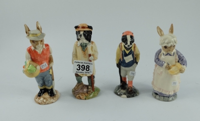 Appraisal: Beswick English Country Folk figures Gardener Rabbit ECF Mrs Rabbit