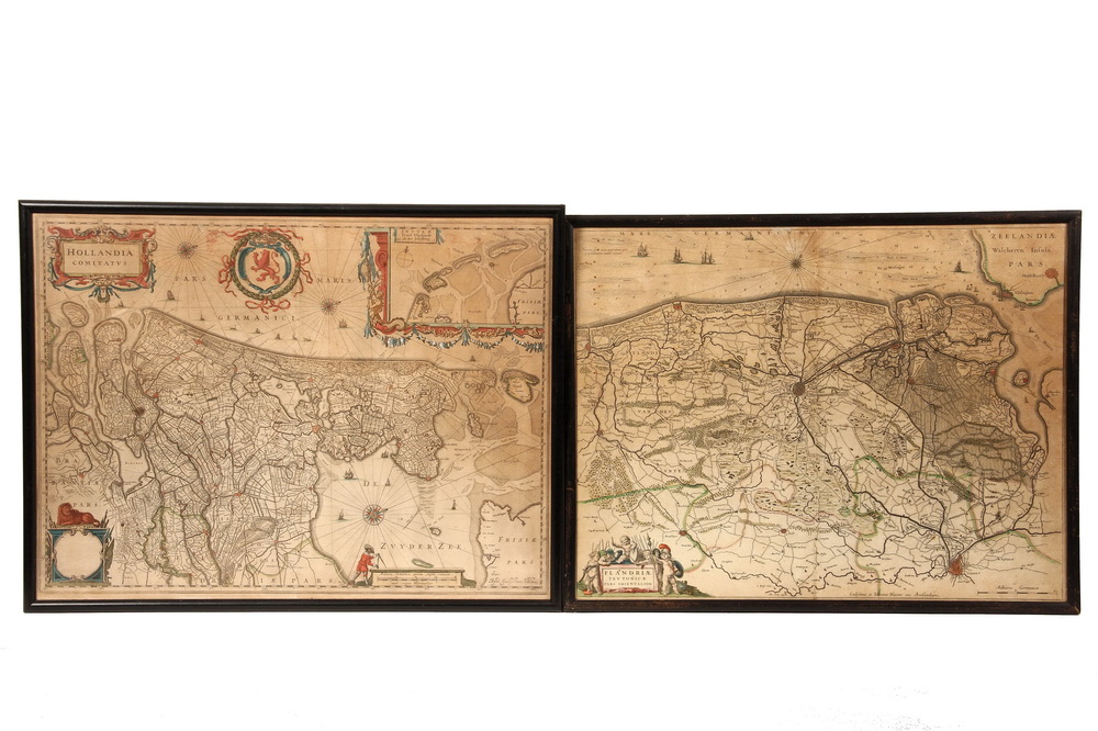 Appraisal: TH C ENGRAVED MAPS - 'Hollandia Comitatus' by Willem Janszoon