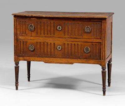 Appraisal: Provincial Louis XVI commode elm ash and other mixed woods