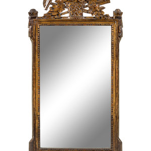 Appraisal: A Continental Gilded Mirror First Half th Century Height x