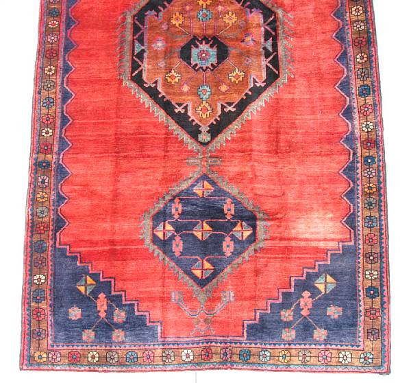 Appraisal: A Hamadan carpet size approximately ft in x ft in