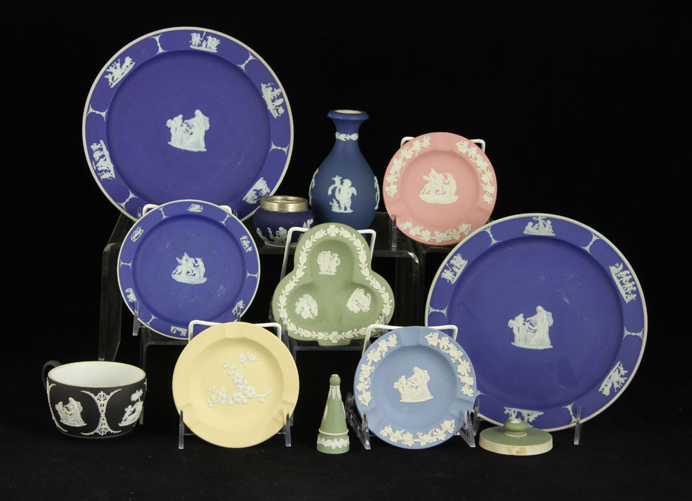 Appraisal: - Wedgewood Jasperware Items Lot of twelve Wedgwood Jasperware items