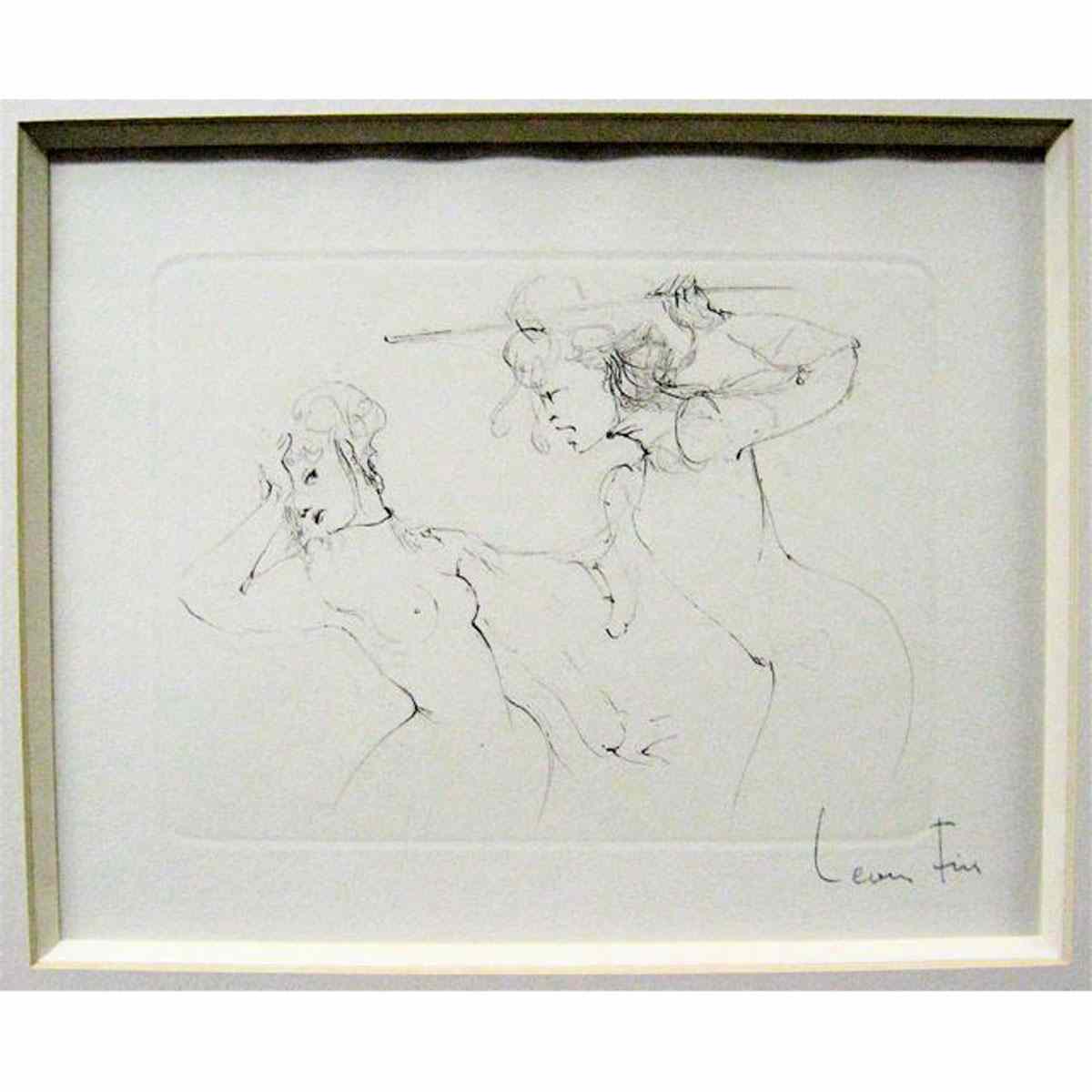 Appraisal: LEONOR FINI FRENCH - UNTITLED ETCHING SIGNED LOWER RIGHT height