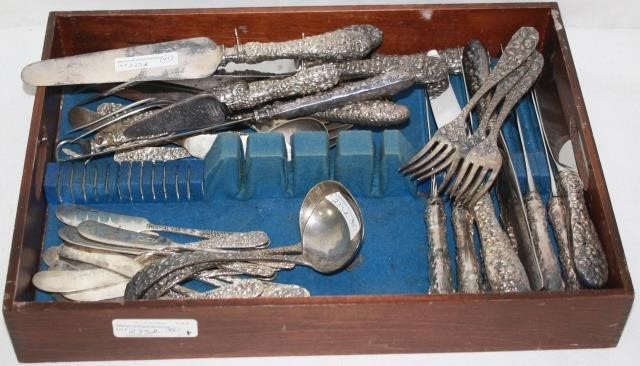 Appraisal: -PIECE STERLING SILVER FLATWARE LOT INCLUDINGPIECES BY STIEFF AND KIRK-SIEFF