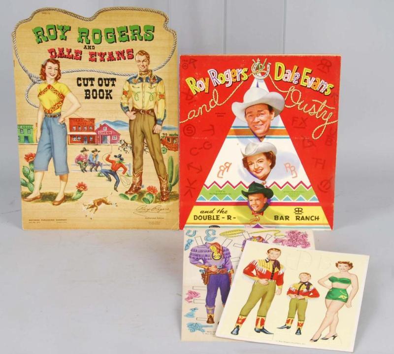 Appraisal: Lot of Roy Rogers Dale Evans Cutout Books Description Manufactured