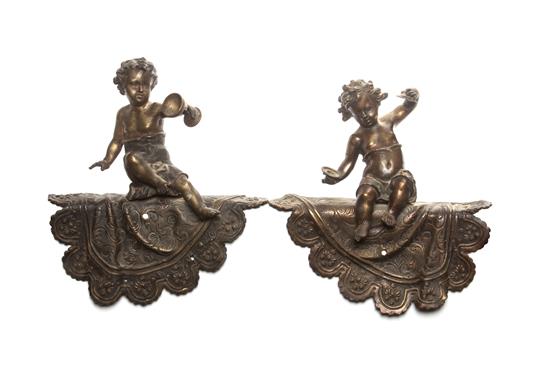 Appraisal: Sale Lot A Pair of Cast Metal Figural Ornaments early