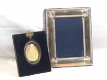 Appraisal: A modern hallmarked silver photo frame measurements cm x cm