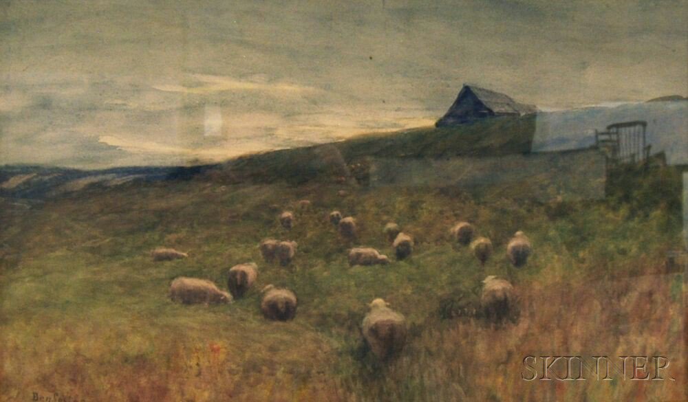 Appraisal: Ben Benjamin Foster American - A Maine Pasture Signed Ben