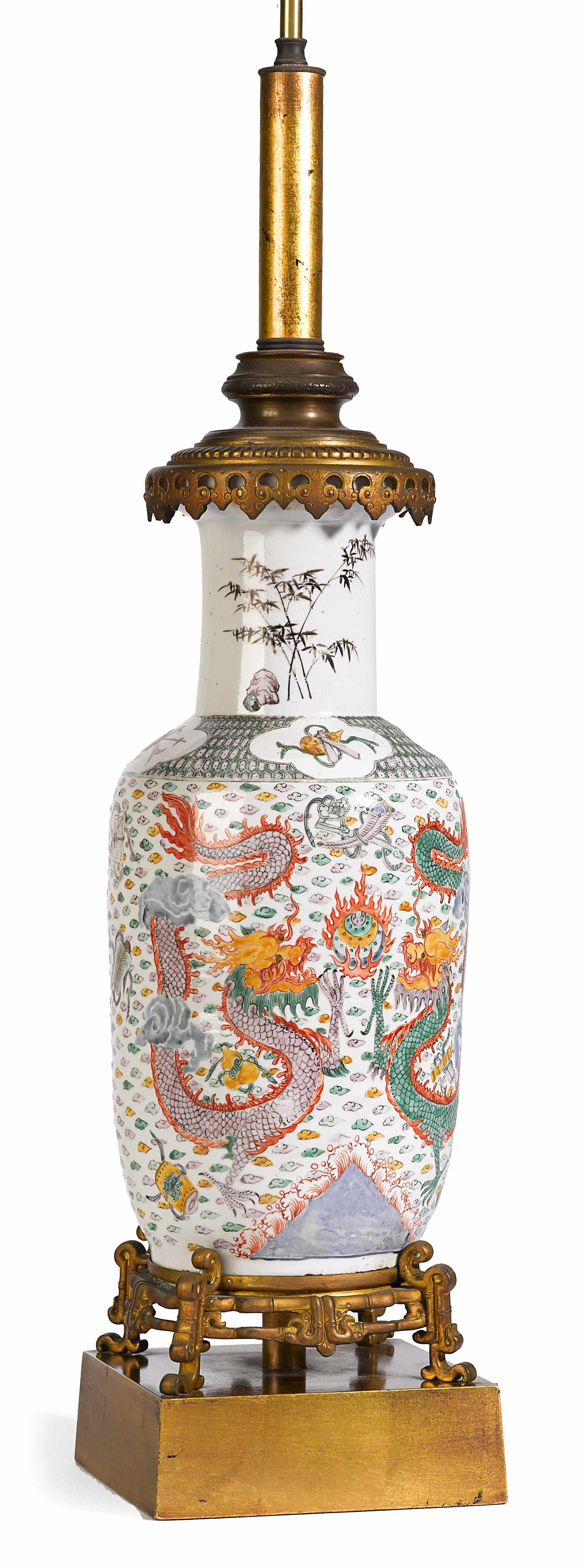 Appraisal: A Chinese porcelain and French gilt bronze mounted vase now