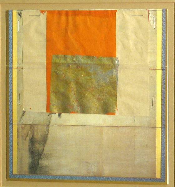 Appraisal: George W Neubert b Shinto Gate IV collage on paper