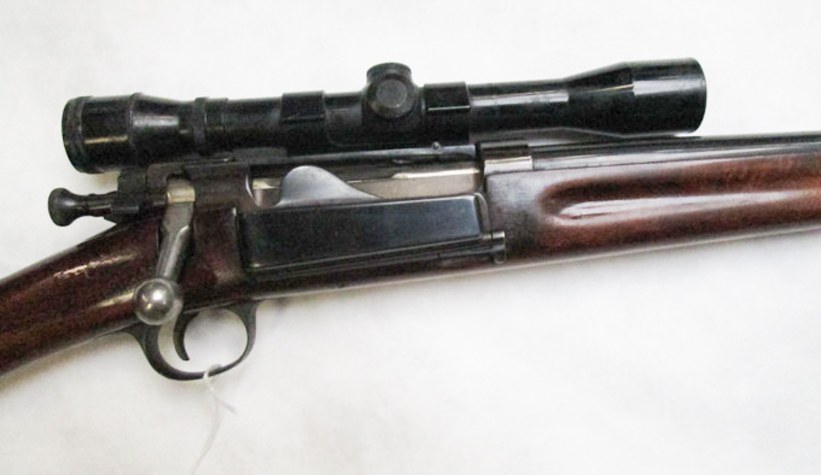 Appraisal: SPORTERIZED U S SPRINGFIELD ARMORY MODEL KRAG-JORGENSEN BOLT ACTION RIFLE