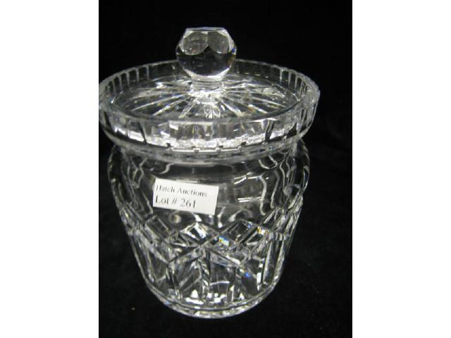 Appraisal: Waterford Cut Crystal Biscuit or Cracker Jar