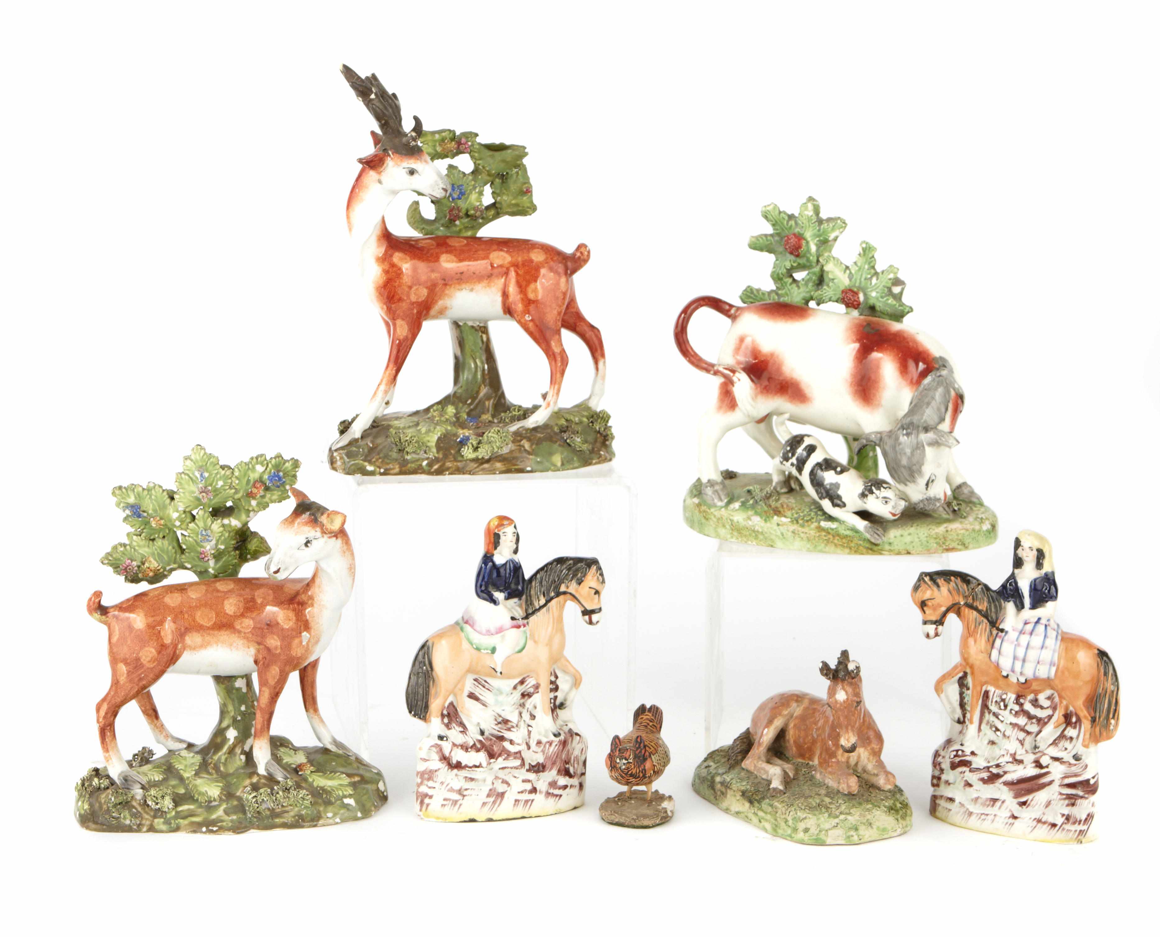 Appraisal: A group of nineteen models of various animals Comprising fifteen