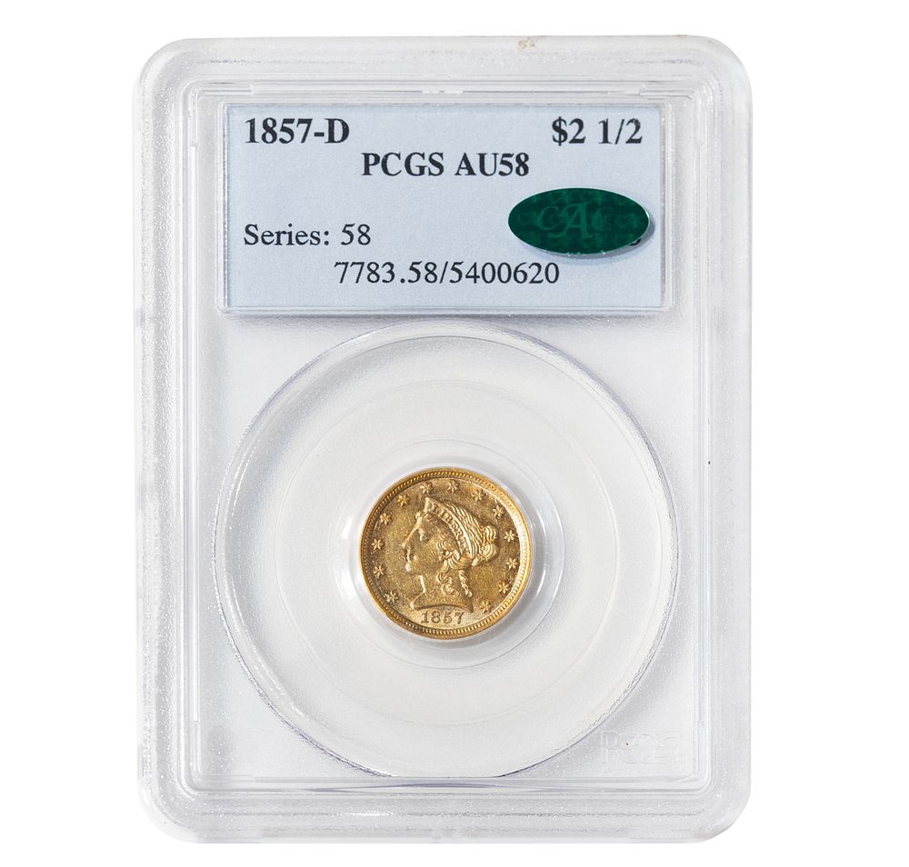 Appraisal: -D Liberty Gold PCGS AU CAC -D Liberty Gold PCGS